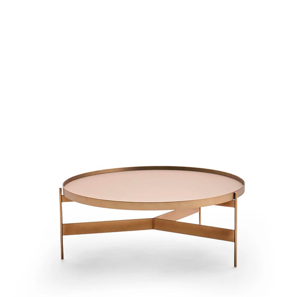 ABACO MEDIUM COFFEE TABLE 30" - MATT METAL BRONZE