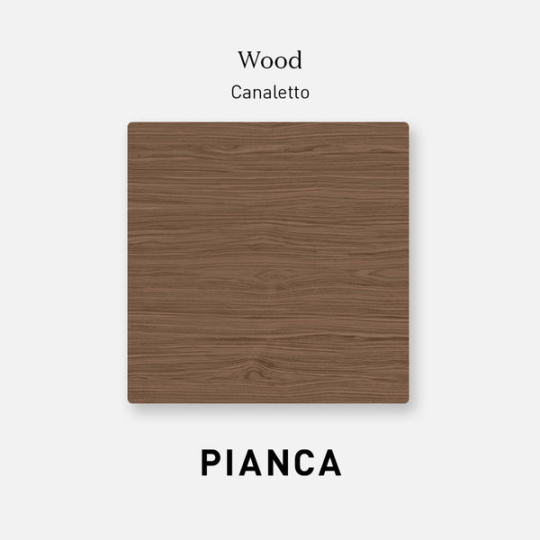 DEDALO 3 DRWRS DRESSER 67" - WALNUT/TITANIUM GLOSSY PLINTH/BROWN HARD LEATHER HANDLE