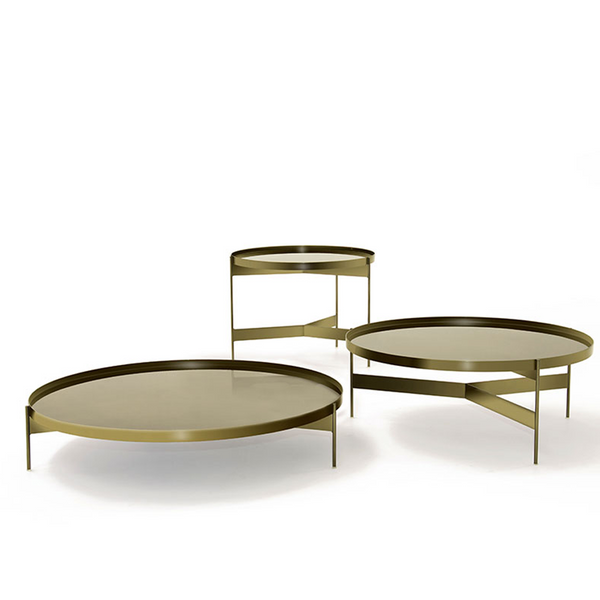 ABACO MEDIUM COFFEE TABLE 30" - HIGH GLOSSY BRONZE