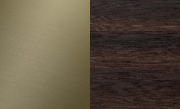 ATLANTE 3 DRWRS DRESSER 60" - BURNT OAK/BRONZE MIRROR