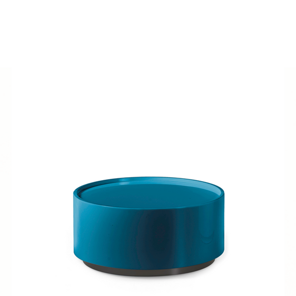 DEDALO ROUND NIGHTSTAND 22" - HG PETROL BLUE MIRTO/TITANIUM