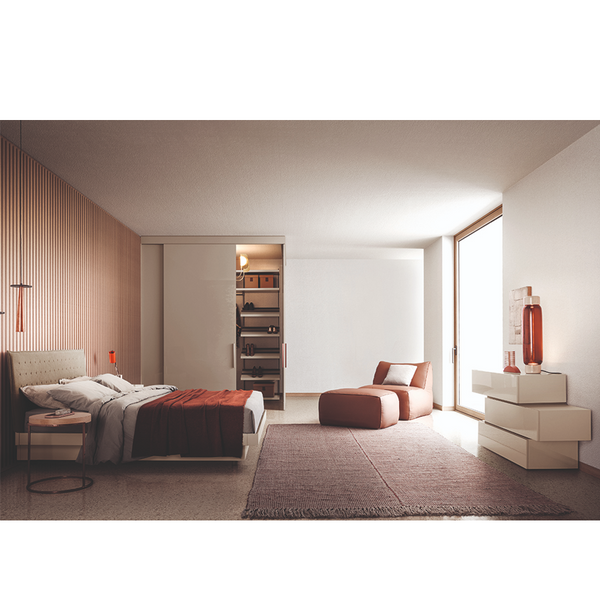 PEOPLE 9 DRWRS DRESSER W/SPACER STACKABLE 71" - WHITE MATT LACQUER