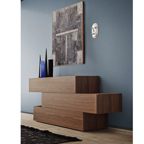 PEOPLE 9 DRWRS DRESSER W/SPACERS STACKABLE 71" - BURNT OAK