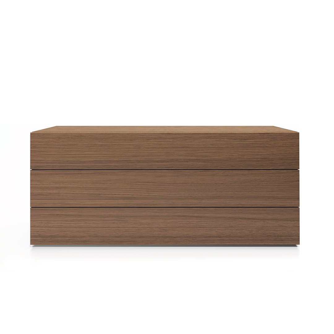 PEOPLE 3 DRWRS DRESSER 71" - WALNUT PIANCA USA PEOPLE 3 DRWRS DRESSER 71" - WALNUT PIANCA USA