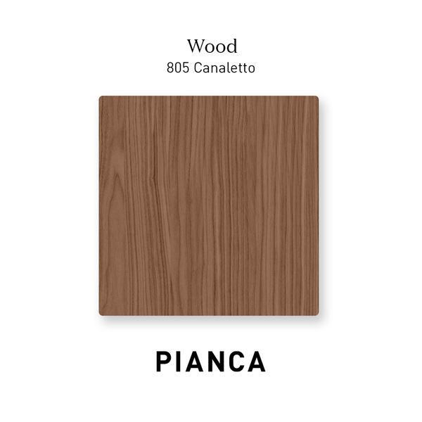 DEDALO ROUND 2 DRWRS NIGHTSTAND 17" - WALNUT/BLACK SAHARA MARBLE GLASS