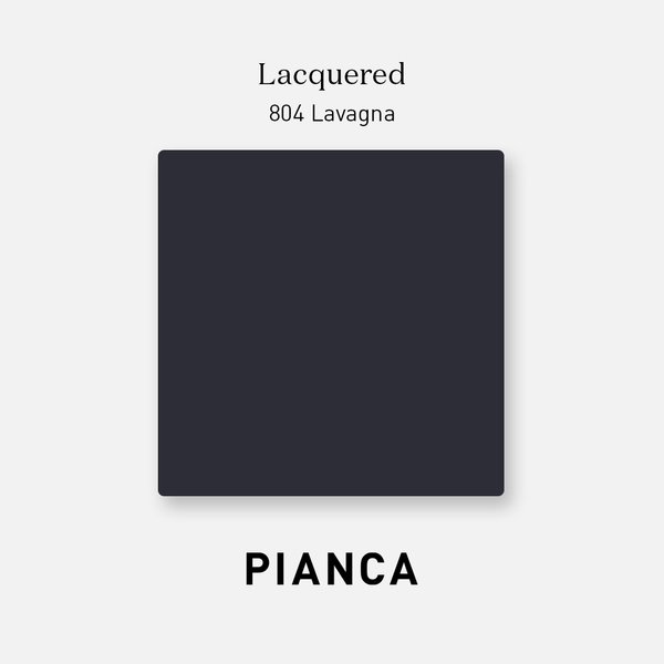 ABACO LOW ROUND COFFEE TABLE 35" - MEDIUM GREY PIOMBO/CHARCOAL LAVAGNA MATT LACQUER