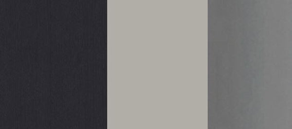 LOGOS 2 DRWRS NIGHTSTAND 25" RIGHT HANDLE- DARK GREY ASH/ROCCIA GREY/TITANIUM