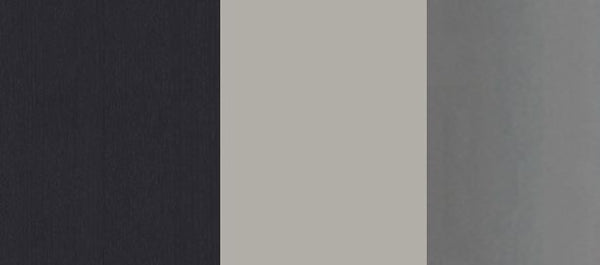 LOGOS 3 DRWRS DRESSER 60" - DARK GREY ASH/ROCCIA GREY/TITANIUM