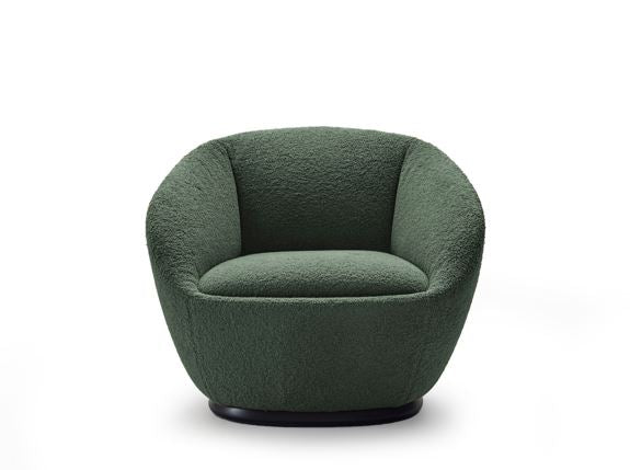 NAAN ARMCHAIR W/SWIVEL BASE - GREEN ACACIA 15 FABRIC