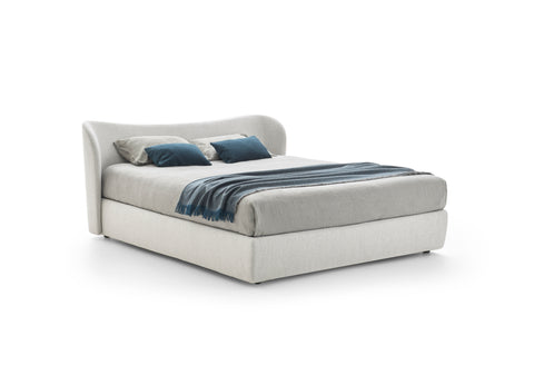 EMBRACE QUEEN SIZE BED 70" - LIGHT GREY FENICE 62 FABRIC