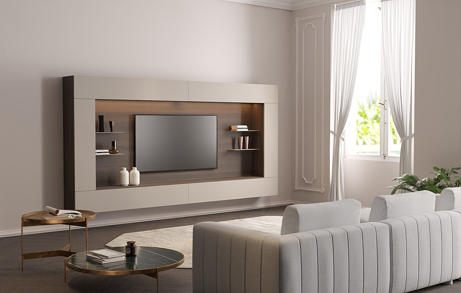 SPAZIO WALL UNIT COMP.142\, image size:1500x953