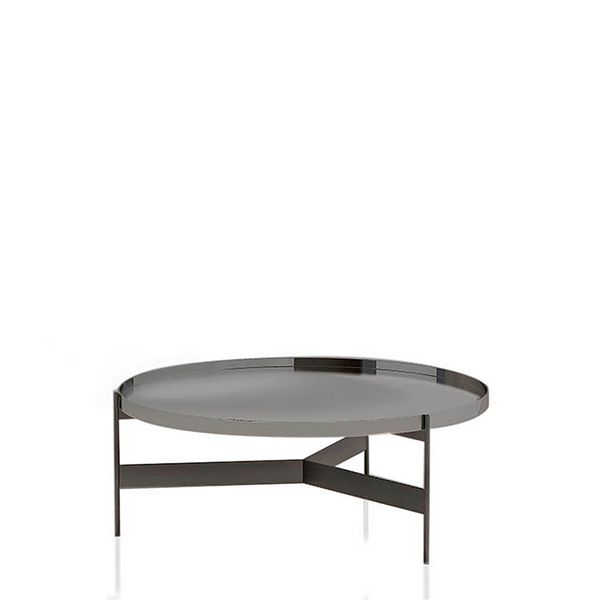 ABACO MED.ROUND COFFEE TABLE 30" - HIGH GLOSSY TITANIUM