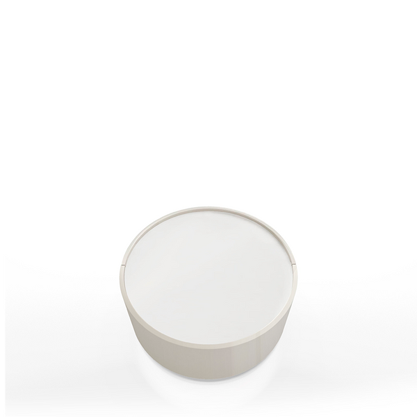 DEDALO ROUND NIGHTSTSTAND STACKABLE 22" - HG WHITE