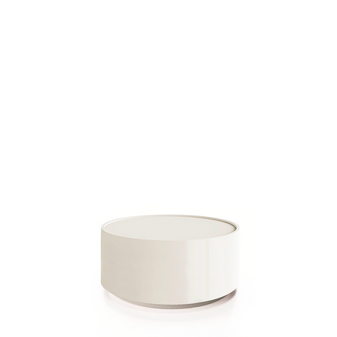 DEDALO ROUND NIGHTSTSTAND STACKABLE 22" - HG WHITE