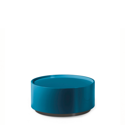 DEDALO ROUND NIGHTSTAND 22" - HG PETROL BLUE MIRTO/TITANIUM