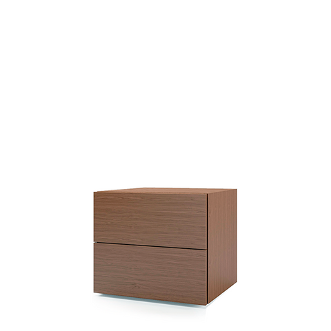 PEOPLE 2 DRWRS NIGHTSTAND 28" - WALNUT