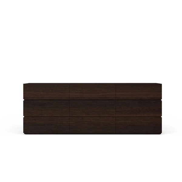 PEOPLE 9 DRWRS DRESSER W/SPACERS STACKABLE 71" - BURNT OAK